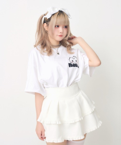 Hauls(ハウルズ)の「シンプルかわちぃBIGTEE(Tシャツ/カットソー・レディース・ホワイト/ホワイト系その他2/ホワイト系その他・X-LARGE)」の9枚目の写真