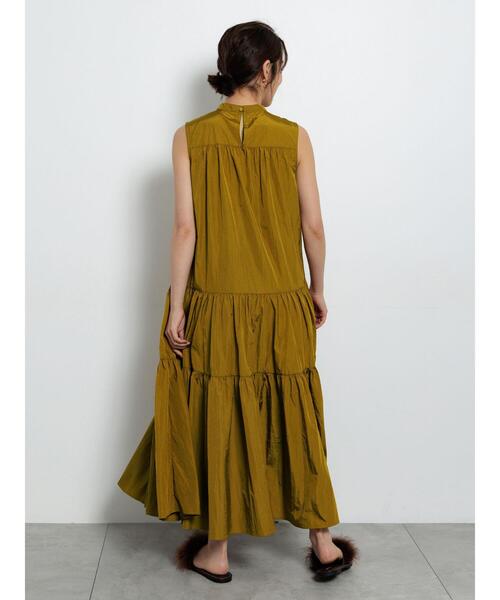 Te chichi（テチチ）の「ナイロンティアードワンピース（ワンピース・レディース・カーキ/ブラック/イエロー・F）」の21枚目の写真