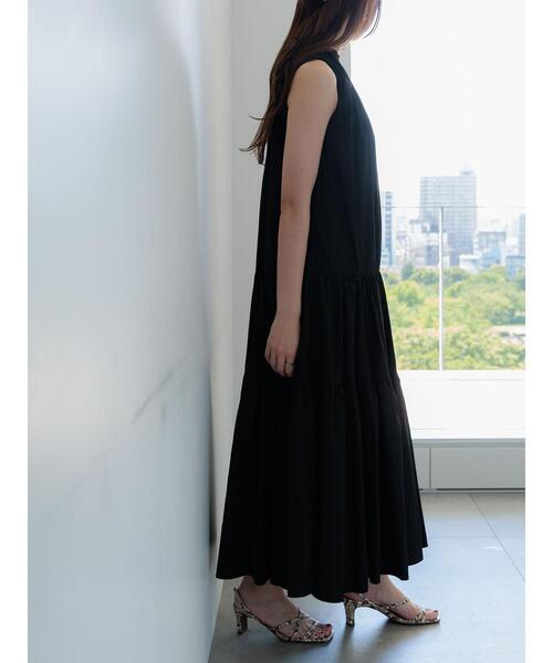 Te chichi（テチチ）の「ナイロンティアードワンピース（ワンピース・レディース・カーキ/ブラック/イエロー・F）」の6枚目の写真