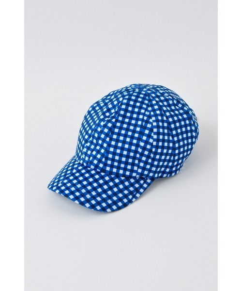 nagonstans（ナゴンスタンス）の「Collage Check CAP（キャップ・レディース・レッド/ブルー・MEDIUM）」の2枚目の写真