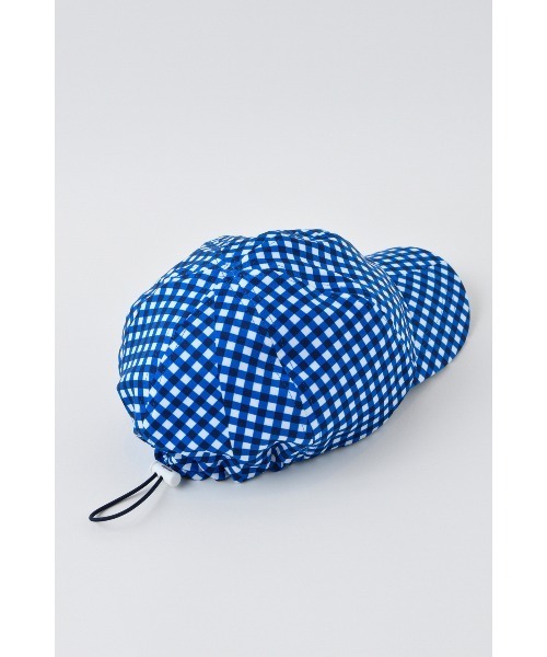 nagonstans（ナゴンスタンス）の「Collage Check CAP（キャップ・レディース・レッド/ブルー・MEDIUM）」の3枚目の写真