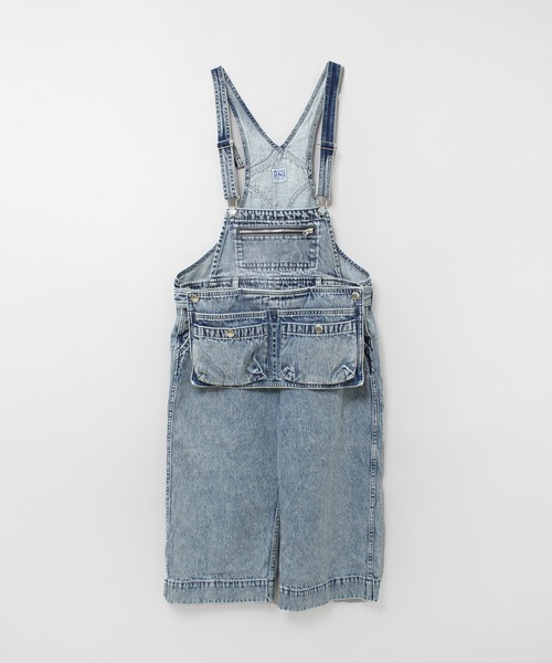 RNA（アールエヌエー）の「O0746 カットレングスオーバーオール（サロペット/オーバーオール・レディース・ケミカルウォッシュ/インディゴブルー・MEDIUM）」の7枚目の写真