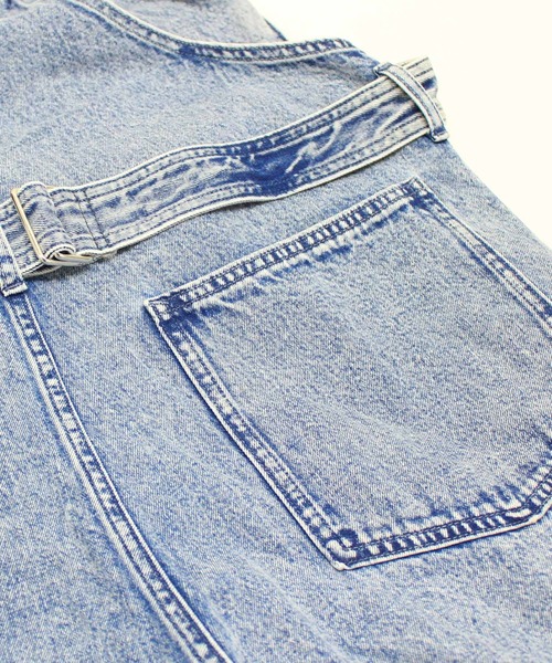 RNA（アールエヌエー）の「O0746 カットレングスオーバーオール（サロペット/オーバーオール・レディース・ケミカルウォッシュ/インディゴブルー・MEDIUM）」の14枚目の写真