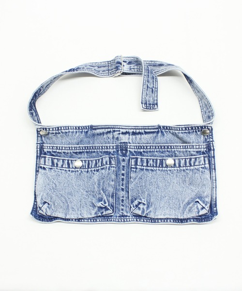 RNA（アールエヌエー）の「O0746 カットレングスオーバーオール（サロペット/オーバーオール・レディース・ケミカルウォッシュ/インディゴブルー・MEDIUM）」の16枚目の写真