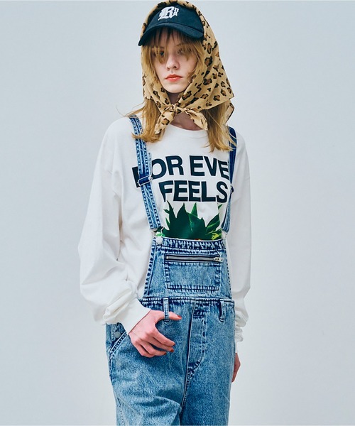 RNA（アールエヌエー）の「O0746 カットレングスオーバーオール（サロペット/オーバーオール・レディース・ケミカルウォッシュ/インディゴブルー・MEDIUM）」の20枚目の写真