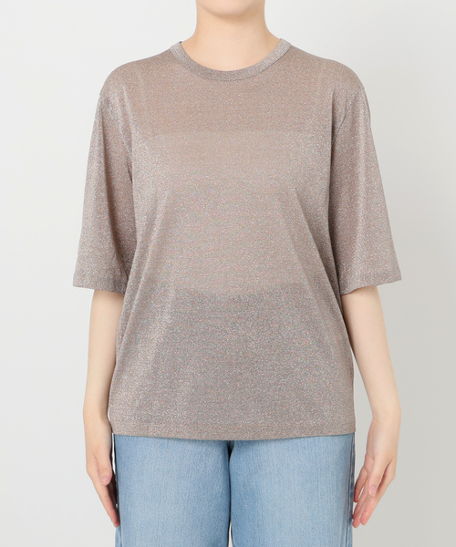 IENA ラメTシャツ　新品　2025AW IENA 未使用タグつき ラメ Tシャツ 2025AW シルバー