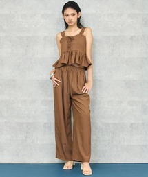 ANAP（アナップ）の「レース アップ キャミソール パンツ セット アップ（セットアップ）」