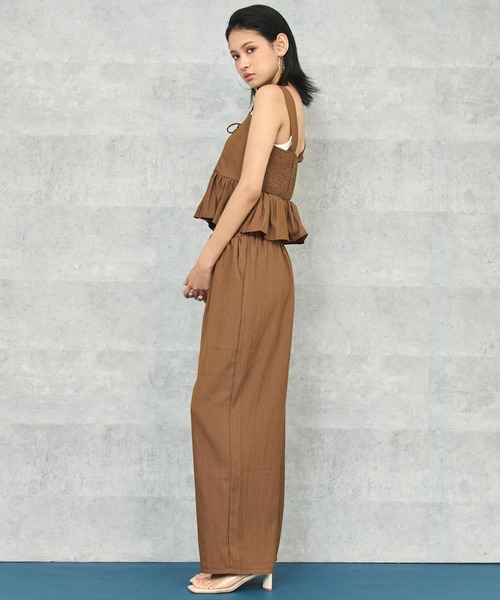 ANAP(アナップ)の「レース アップ キャミソール パンツ セット アップ(セットアップ・レディース・ブラウン/ブラック・FREE)」の17枚目の写真