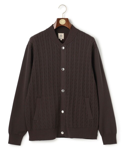 J.PRESS(ジェイプレス)の「羽織るだけで整う大人の品格【ストレッチ / イージーケア】【FLEX YARN】ケーブルニット ブルゾンライク カーディガン(カーディガン/ボレロ・メンズ・ブラウン系/ネイビー系/グレー系・X-LARGE/LARGE/MEDIUM)」の10枚目の写真