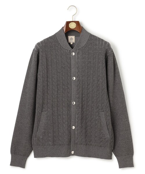 J.PRESS(ジェイプレス)の「羽織るだけで整う大人の品格【ストレッチ / イージーケア】【FLEX YARN】ケーブルニット ブルゾンライク カーディガン(カーディガン/ボレロ・メンズ・ブラウン系/ネイビー系/グレー系・X-LARGE/LARGE/MEDIUM)」の18枚目の写真