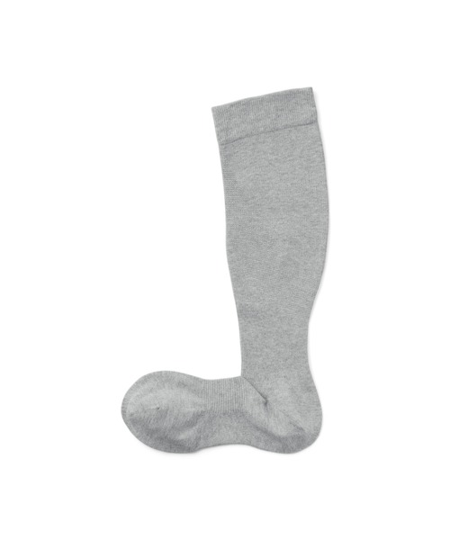 無印良品（ムジルシリョウヒン）の「婦人　足なり直角　むくみを防ぐ　着圧ハイソックス　※一般医療機器（ソックス/靴下・レディース・オフホワイト/グレー/ブラック/ダークネイビー・23-25cm）」の3枚目の写真