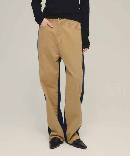 eL Switch Chino Pants S ベージュ×デニム eL】Switch Chino Pants/593302（デニムパンツ）｜eL（エル）の