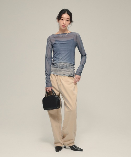 eL（エル）の「【eL】Switch Chino Pants/593302（デニムパンツ・レディース・ベージュ系その他/ライトベージュ/カーキ系・SMALL/MEDIUM）」の4枚目の写真