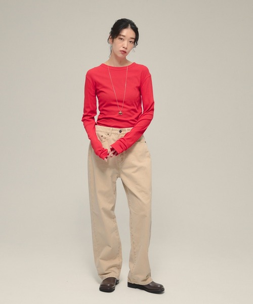 eL（エル）の「【eL】Switch Chino Pants/593302（デニムパンツ・レディース・ベージュ系その他/ライトベージュ/カーキ系・SMALL/MEDIUM）」の7枚目の写真