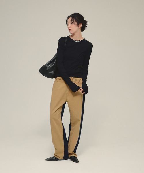 eL（エル）の「【eL】Switch Chino Pants/593302（デニムパンツ・レディース・ベージュ系その他/ライトベージュ/カーキ系・SMALL/MEDIUM）」の13枚目の写真
