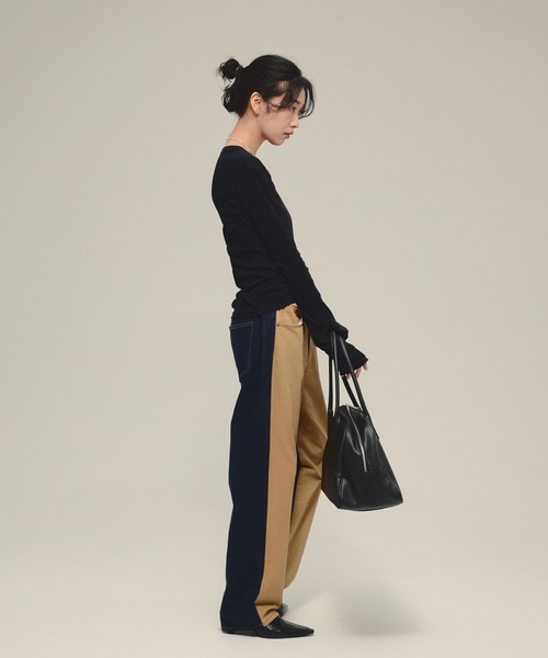 eL（エル）の「【eL】Switch Chino Pants/593302（デニムパンツ・レディース・ベージュ系その他/ライトベージュ/カーキ系・SMALL/MEDIUM）」の14枚目の写真