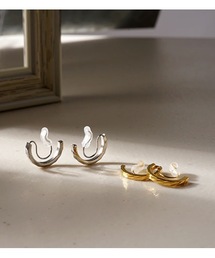 itam（アイタム）の「【itam】アイタム/ ステンレス カットデザイン ハーフフープノンホールピアス（イヤリング）」