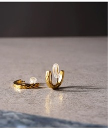 itam（アイタム）の「【itam】アイタム/ ステンレス カットデザイン ハーフフープノンホールピアス（イヤリング）」