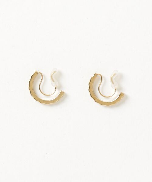 itam(アイタム)の「【itam】アイタム/ ステンレス カットデザイン ハーフフープノンホールピアス(イヤリング・レディース・シルバー/ゴールド・FREE)」の7枚目の写真