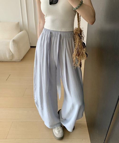 by LEGNA(バイレグナ)の「麻混カーブパンツ(その他パンツ・レディース・ダークパープル/ライトブルー/ネイビー/ピンク/アイボリー・M-Regular/L-Long/M-Long/L-Regular)」の10枚目の写真
