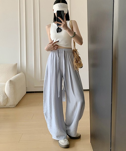 by LEGNA(バイレグナ)の「麻混カーブパンツ(その他パンツ・レディース・ダークパープル/ライトブルー/ネイビー/ピンク/アイボリー・M-Regular/L-Long/M-Long/L-Regular)」の12枚目の写真