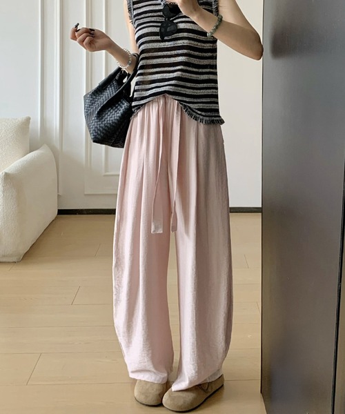 by LEGNA(バイレグナ)の「麻混カーブパンツ(その他パンツ・レディース・ダークパープル/ライトブルー/ネイビー/ピンク/アイボリー・M-Regular/L-Long/M-Long/L-Regular)」の13枚目の写真