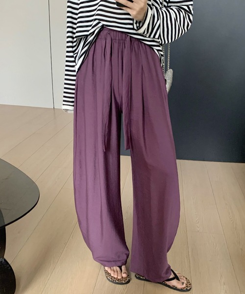 by LEGNA(バイレグナ)の「麻混カーブパンツ(その他パンツ・レディース・ダークパープル/ライトブルー/ネイビー/ピンク/アイボリー・M-Regular/L-Long/M-Long/L-Regular)」の15枚目の写真