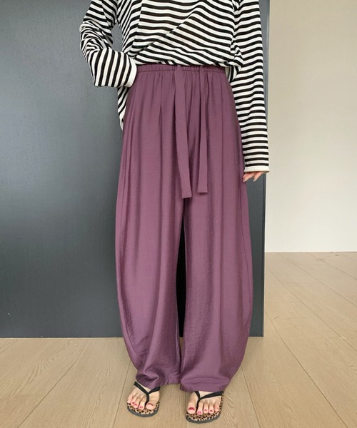 by LEGNA(バイレグナ)の「麻混カーブパンツ(その他パンツ・レディース・ダークパープル/ライトブルー/ネイビー/ピンク/アイボリー・M-Regular/L-Long/M-Long/L-Regular)」の16枚目の写真