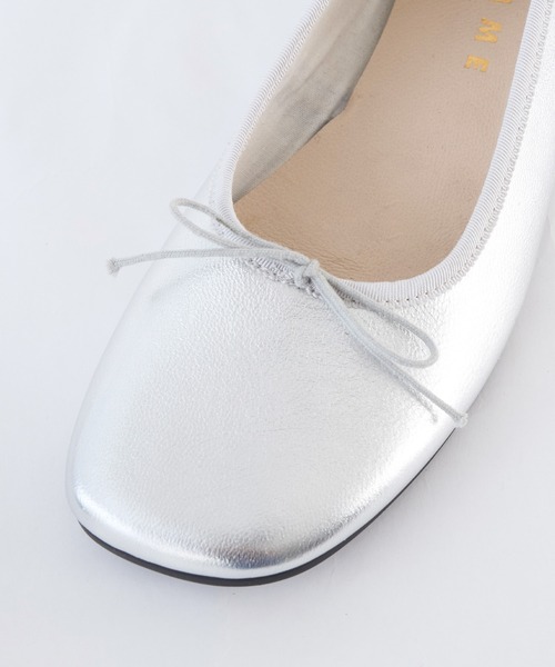 REMME（レメ）の「【REMME】スムーススクエアバレエシューズ（バレエシューズ・レディース・シルバー・36/37）」の13枚目の写真