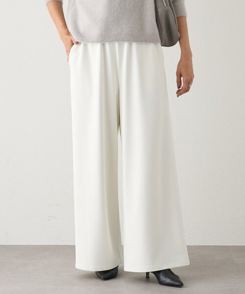 BEARDSLEY（ビアズリー）の「ニットツイルドロストパンツ（その他パンツ・レディース・ブラック/ホワイト・0/1）」の2枚目の写真