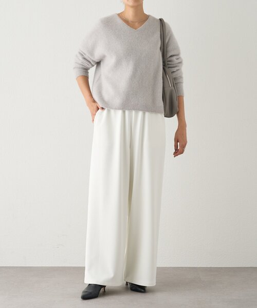 BEARDSLEY（ビアズリー）の「ニットツイルドロストパンツ（その他パンツ・レディース・ブラック/ホワイト・0/1）」の21枚目の写真