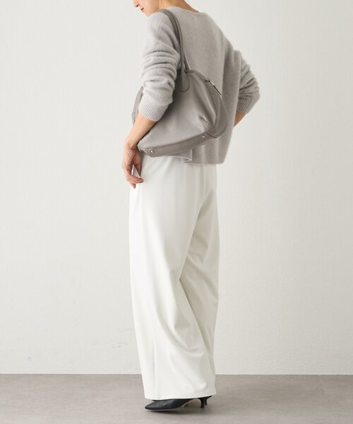 BEARDSLEY（ビアズリー）の「ニットツイルドロストパンツ（その他パンツ・レディース・ブラック/ホワイト・0/1）」の19枚目の写真