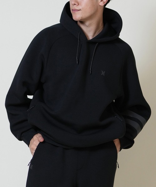 Hurley （ハーレー）の「Hurley/ハーレー プルオーバー パーカー スウェット フーディー 保温 ストレッチ 吸水速乾 PHANTOM SWEAT BLOCK PARTY HOODIE MUFF252001（パーカー・メンズ・オフホワイト/グレイッシュベージュ/ブラック・L/M/S）」の3枚目の写真