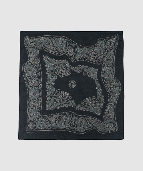 SUGARHILL（シュガーヒル）の「BANDANA（バンダナ/スカーフ・メンズ・ブラック/ミント/ネイビー/パープル/レッド・0）」の4枚目の写真