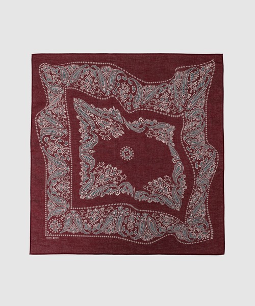 SUGARHILL（シュガーヒル）の「BANDANA（バンダナ/スカーフ・メンズ・ブラック/ミント/ネイビー/パープル/レッド・0）」の5枚目の写真