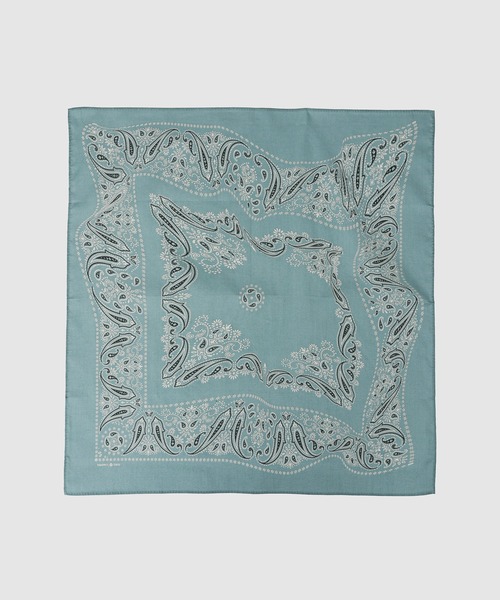 SUGARHILL（シュガーヒル）の「BANDANA（バンダナ/スカーフ・メンズ・ブラック/ミント/ネイビー/パープル/レッド・0）」の3枚目の写真