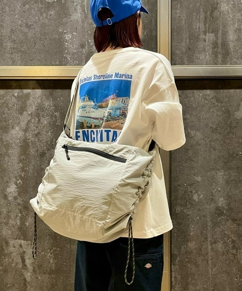 BACK NUMBER（バックナンバー）の「【BACK NUMBER】リップストップナイロンパラコードショルダーバッグ（ショルダーバッグ・メンズ・ブラウン/ブラック/グレー・ONE SIZE）」の11枚目の写真