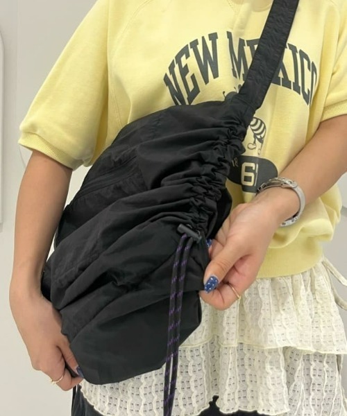 BACK NUMBER（バックナンバー）の「【BACK NUMBER】リップストップナイロンパラコードショルダーバッグ（ショルダーバッグ・メンズ・ブラウン/ブラック/グレー・ONE SIZE）」の20枚目の写真