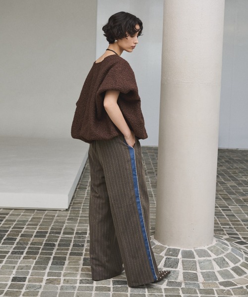 AIC.（エーアイシー）の「ループツイードオーバーサイズベスト（ベスト・レディース・グレー/ブラウン・FREE）」の15枚目の写真