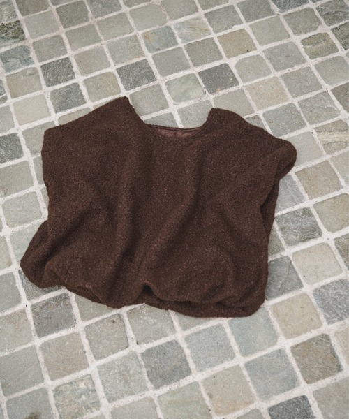 AIC.（エーアイシー）の「ループツイードオーバーサイズベスト（ベスト・レディース・グレー/ブラウン・FREE）」の21枚目の写真