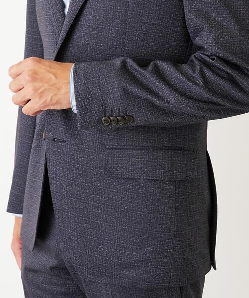 MEN'S MELROSE（メンズメルローズ）の「プリントテックジャージ コンフォートジャケット(セットアップ可)（テーラードジャケット・メンズ・ネイビー/グレー・4/3/5/2）」の5枚目の写真