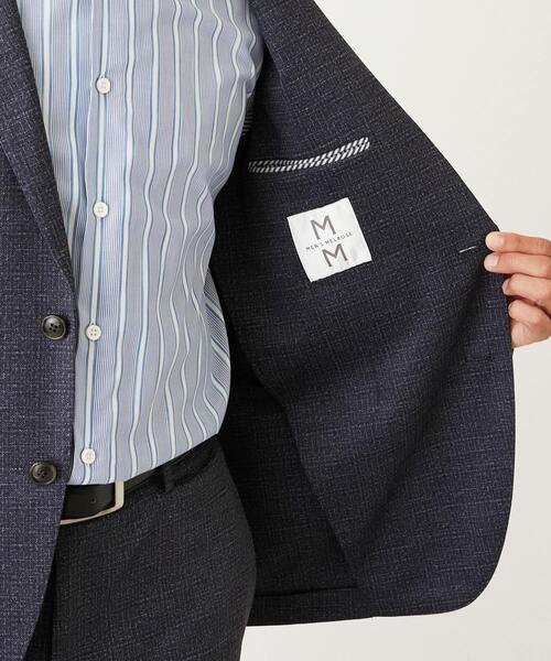 MEN'S MELROSE（メンズメルローズ）の「プリントテックジャージ コンフォートジャケット(セットアップ可)（テーラードジャケット・メンズ・ネイビー/グレー・4/3/5/2）」の7枚目の写真