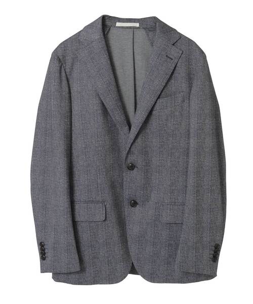 MEN'S MELROSE（メンズメルローズ）の「プリントテックジャージ コンフォートジャケット(セットアップ可)（テーラードジャケット・メンズ・ネイビー/グレー・4/3/5/2）」の21枚目の写真