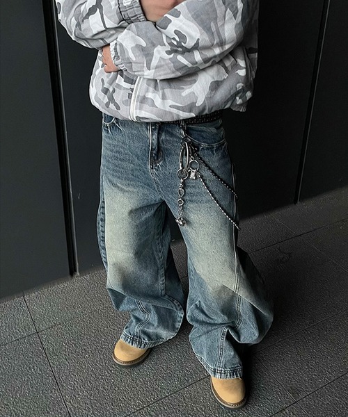 VIBGYOR（ヴィブジョー）の「【ABREATH】カーブドワイドデニムパンツ（CN）（デニムパンツ・メンズ・ブルー・X-LARGE/LARGE/MEDIUM）」の8枚目の写真