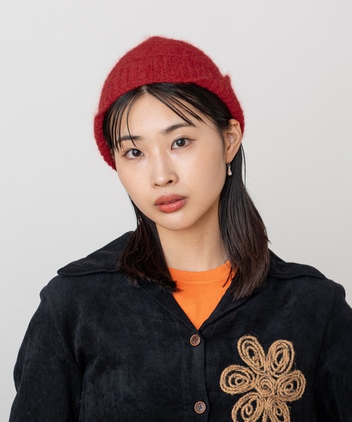 OVERRIDE(オーバーライド)の「OVERRIDE LONG EAR GUIDE TASSEL / オーバーライド(ニットキャップ/ビーニー・レディース・チャコール/レッド/ブラウン・57~59cm)」の18枚目の写真