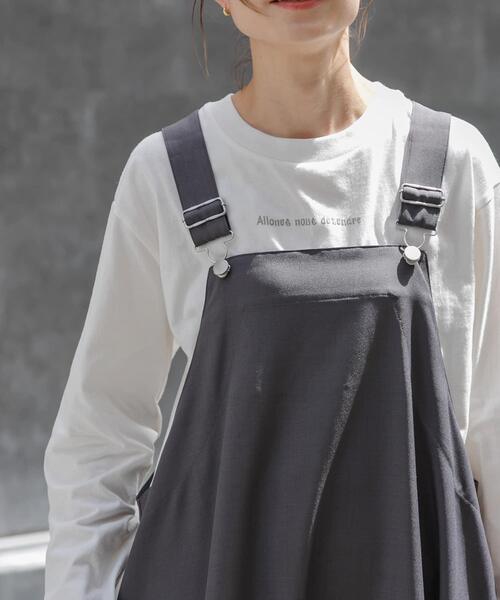 FORK&SPOON（フォークアンドスプーン）の「FORK&SPOON　フォームプリントロングスリーブTシャツ（Tシャツ/カットソー・レディース・グレー系その他/ブルー系その他・1）」の2枚目の写真