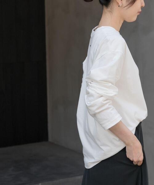 FORK&SPOON（フォークアンドスプーン）の「FORK&SPOON　フォームプリントロングスリーブTシャツ（Tシャツ/カットソー・レディース・グレー系その他/ブルー系その他・1）」の3枚目の写真