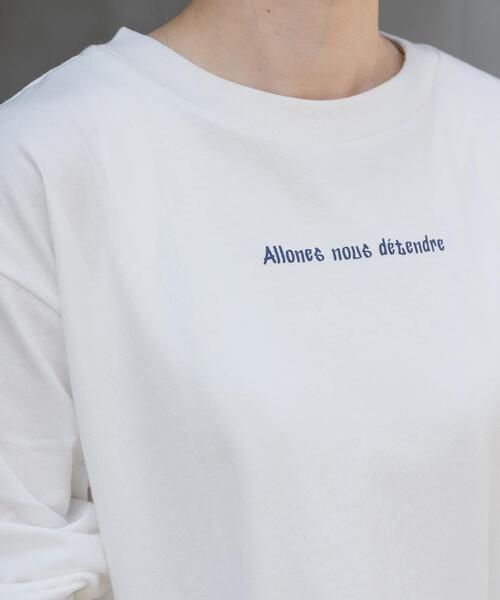 FORK&SPOON（フォークアンドスプーン）の「FORK&SPOON　フォームプリントロングスリーブTシャツ（Tシャツ/カットソー・レディース・グレー系その他/ブルー系その他・1）」の4枚目の写真