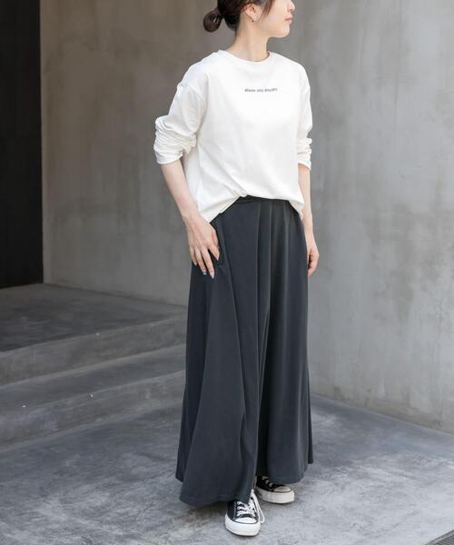 FORK&SPOON（フォークアンドスプーン）の「FORK&SPOON　フォームプリントロングスリーブTシャツ（Tシャツ/カットソー・レディース・グレー系その他/ブルー系その他・1）」の6枚目の写真