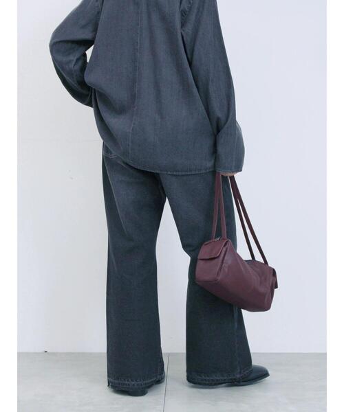 Samansa Mos2 blue(サマンサモスモスブルー)の「【ECO DENIM 】 フレアパンツ(その他パンツ・レディース・ブルー/チャコールグレー/ネイビー・F)」の9枚目の写真